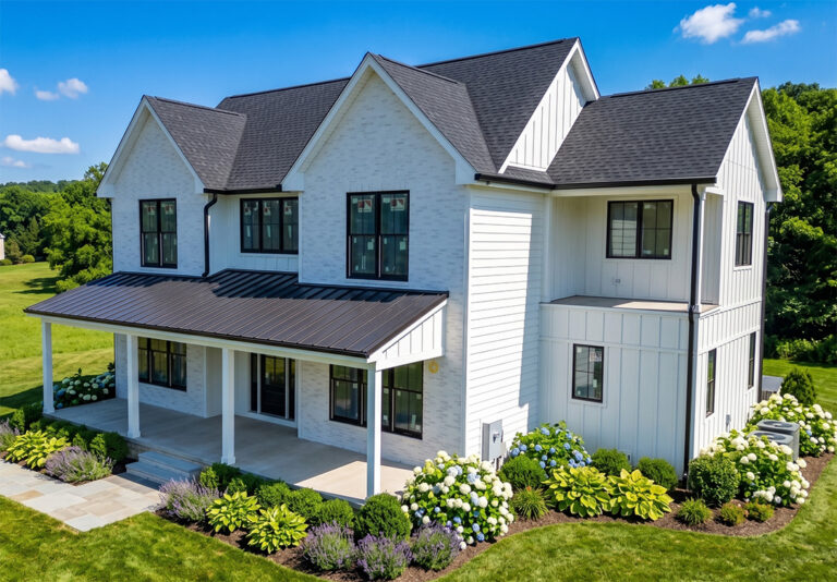 Glastonbury, Hartford County CT – James Hardie Cedarmill Lap & Board and Batten Sidings
